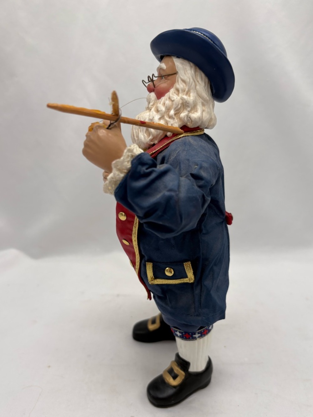 VTG Clothtique POSSIBLE DREAMS Ben Franklin Flying A Kite Patriotic Santa 2000 - Picture 4 of 6